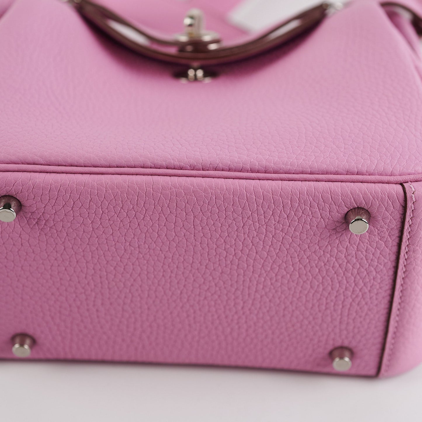 Hold Hermes Mini Lindy Clemece Mauve Sylvestre Stamp U (2022)