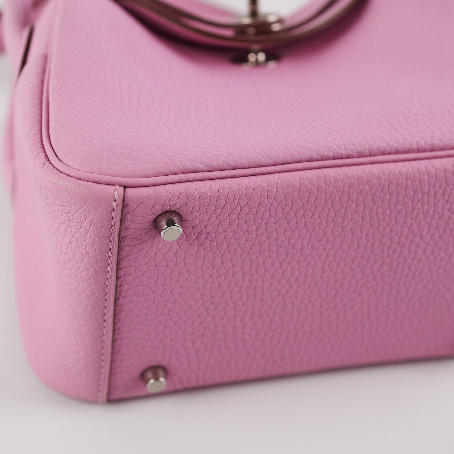 Hold Hermes Mini Lindy Clemece Mauve Sylvestre Stamp U (2022)