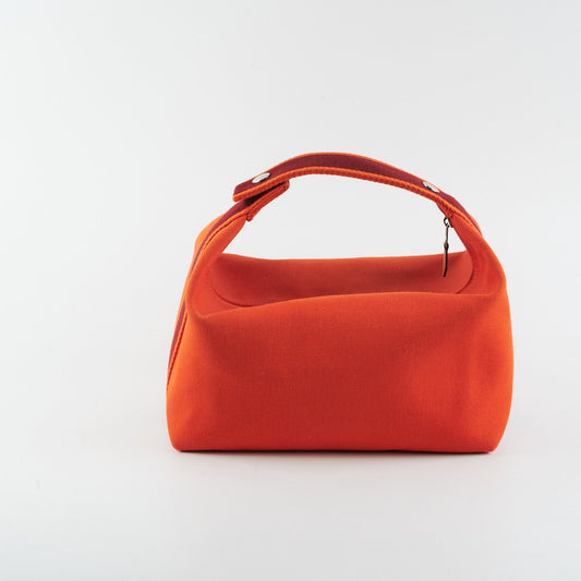 Hermes Bride a Brac Orange Burgundy Canvas