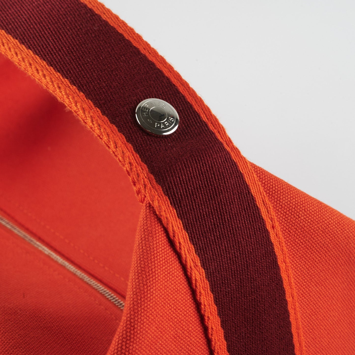 Hermes Bride a Brac Orange Burgundy Canvas