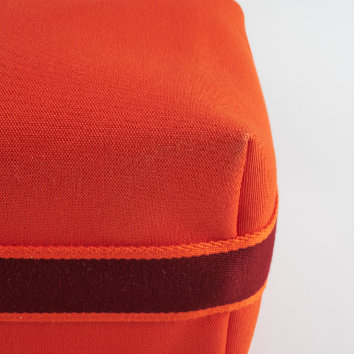 Hermes Bride a Brac Orange Burgundy Canvas