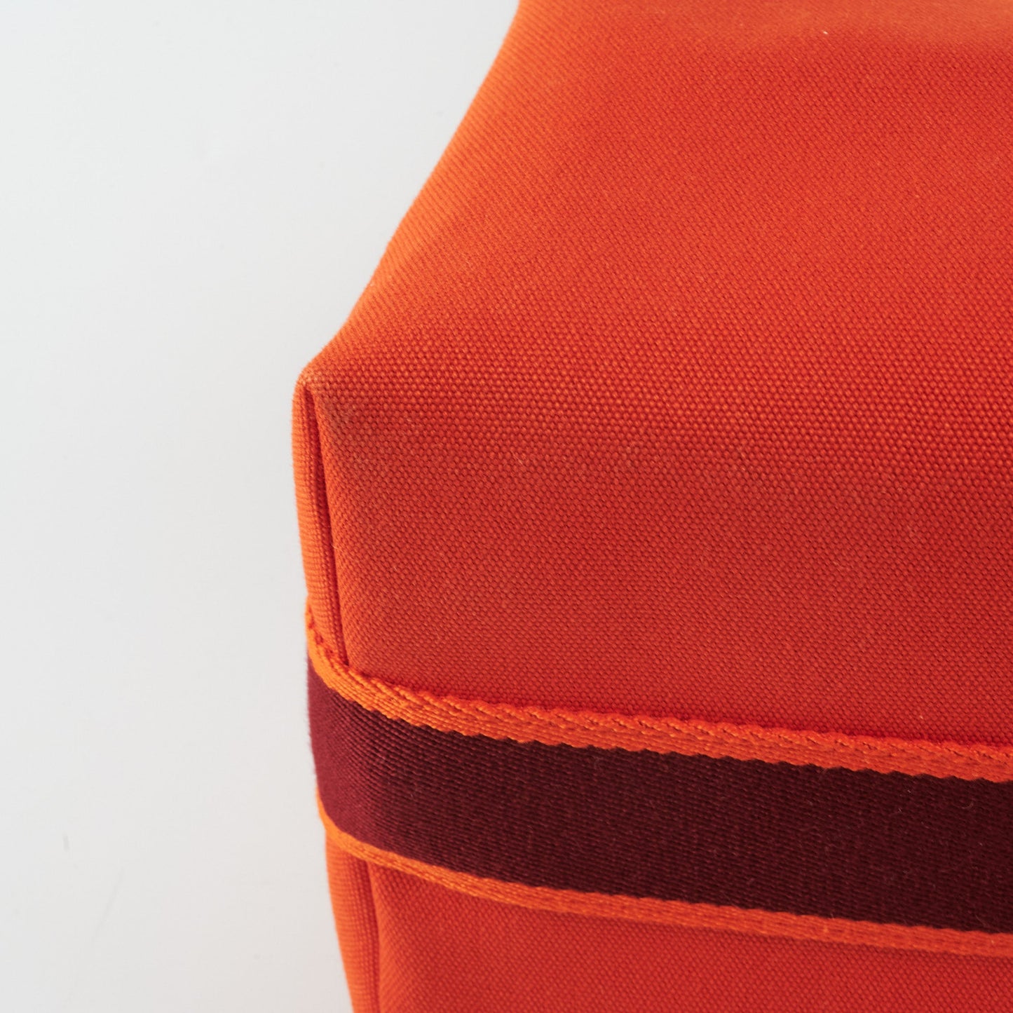 Hermes Bride a Brac Orange Burgundy Canvas