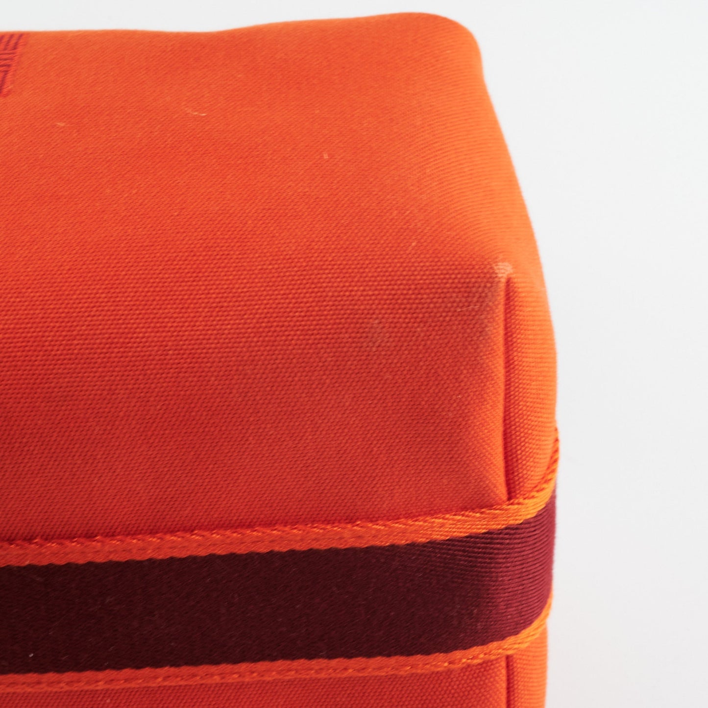 Hermes Bride a Brac Orange Burgundy Canvas