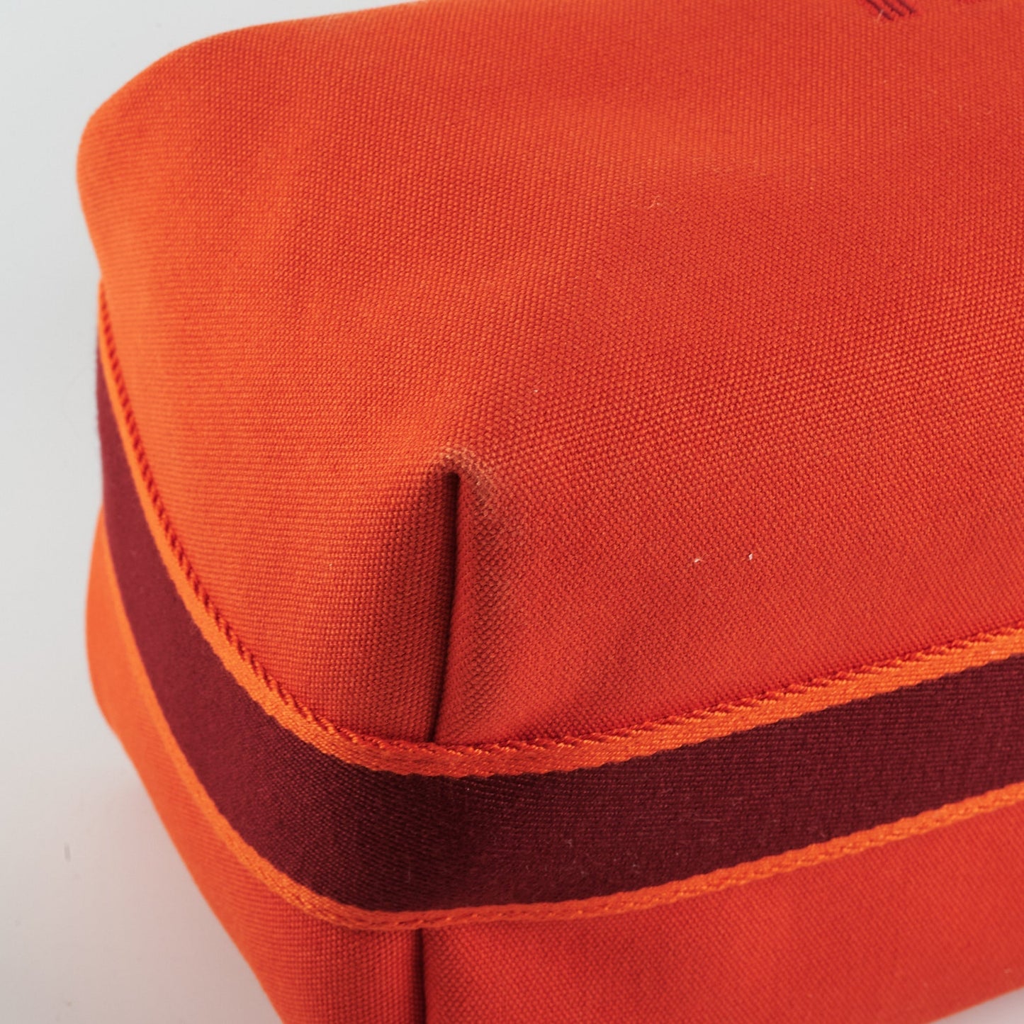 Hermes Bride a Brac Orange Burgundy Canvas