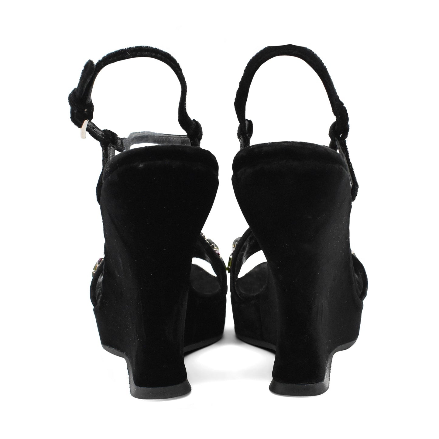 Prada Velvet Wedges - Women's 37