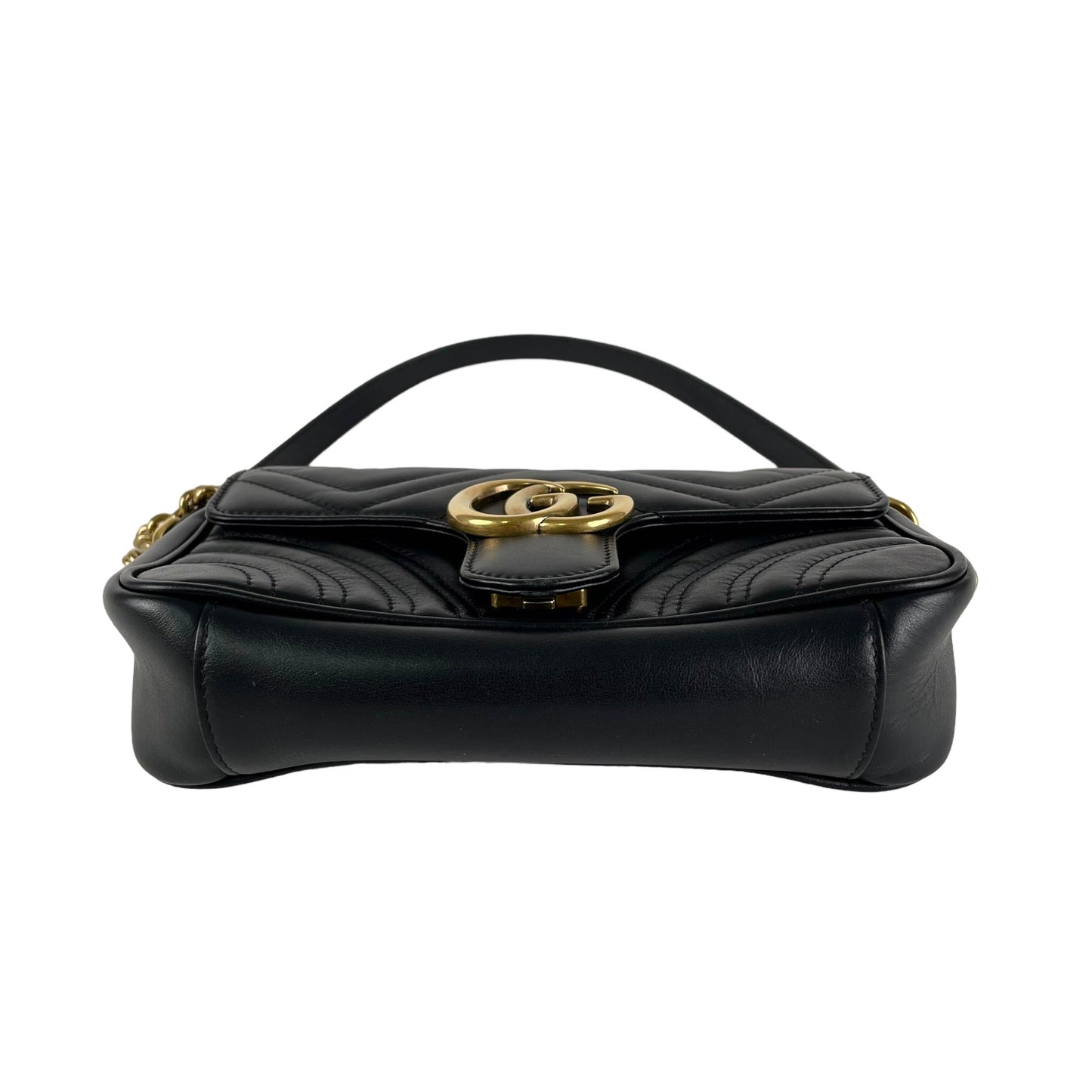 ITEM 29 - Gucci Marmont Matelasse Mini Black Crossbody Bag