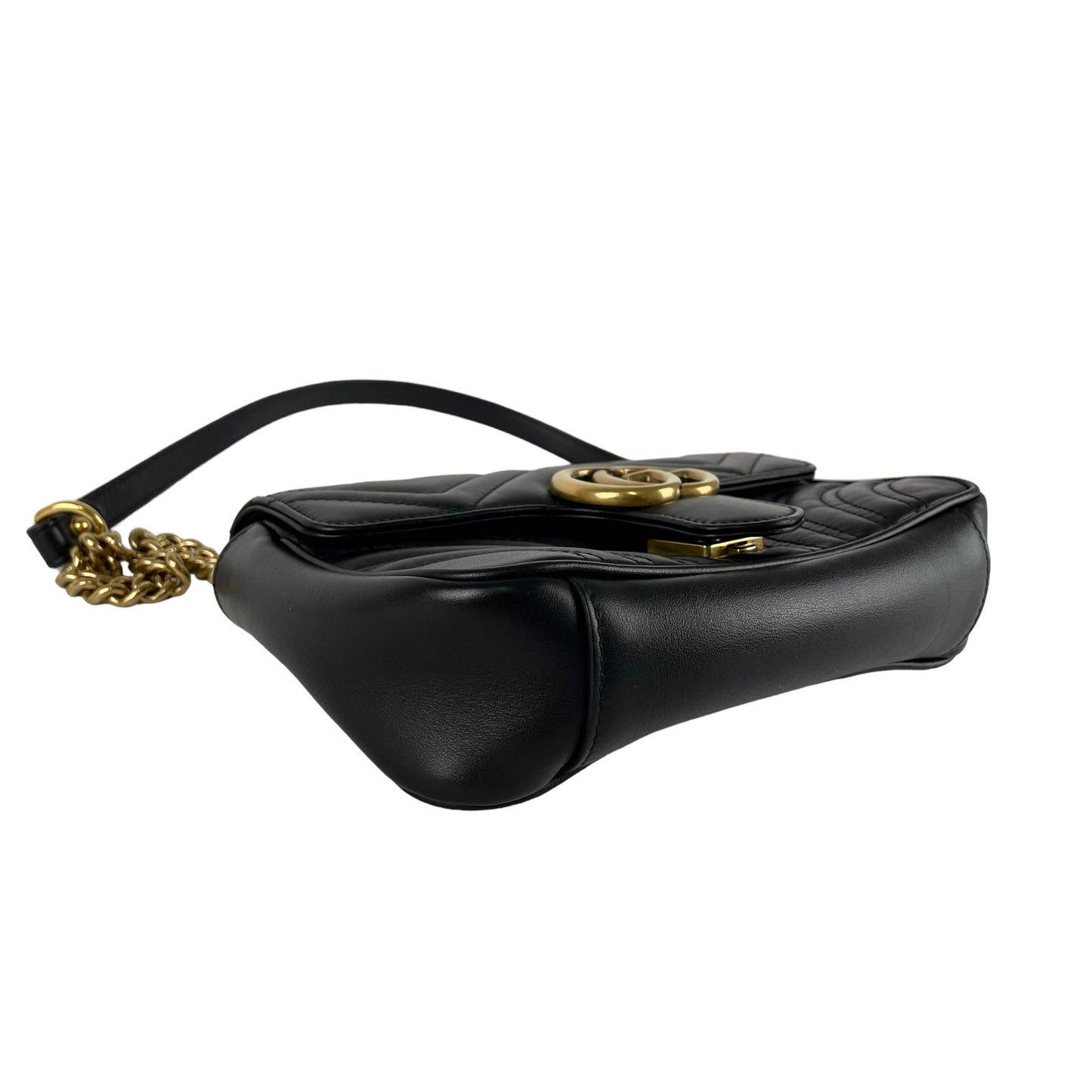 ITEM 29 - Gucci Marmont Matelasse Mini Black Crossbody Bag