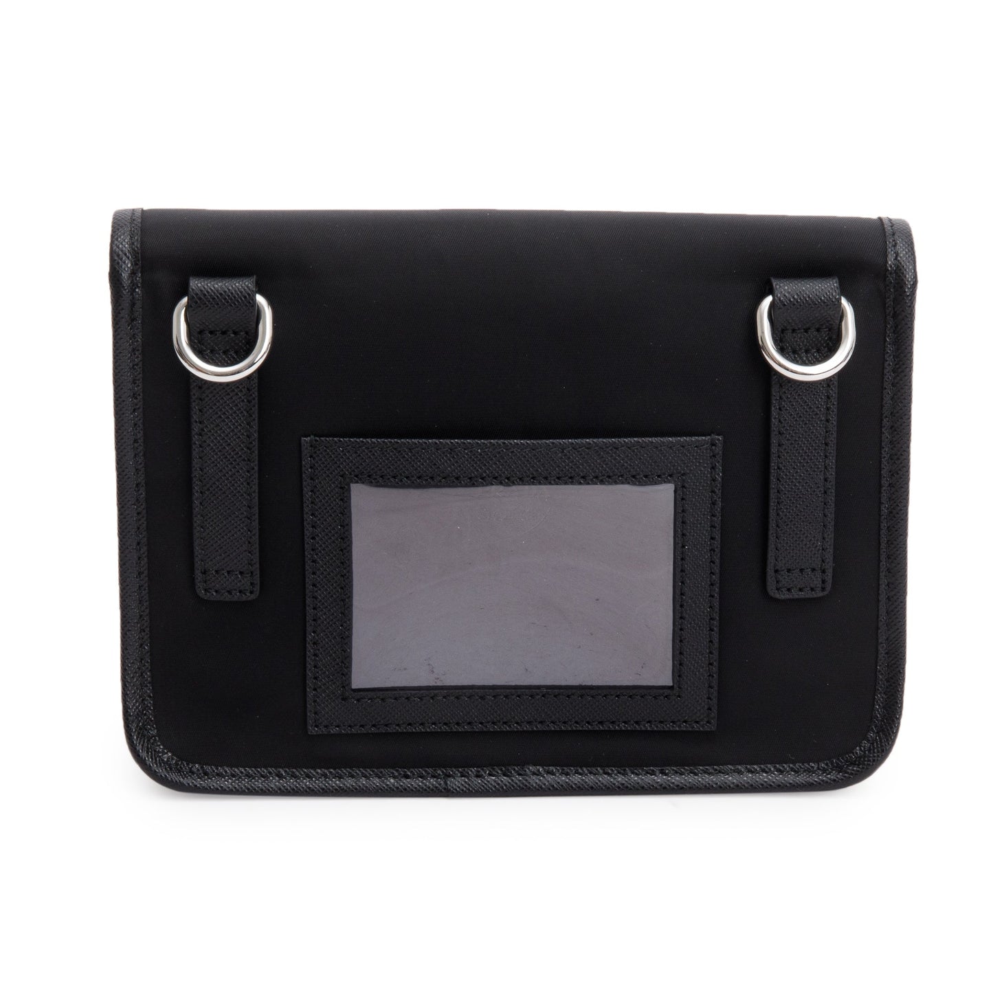 Prada 2024 Black Re-Nylon and Saffiano Leather Smatphone Case Bag