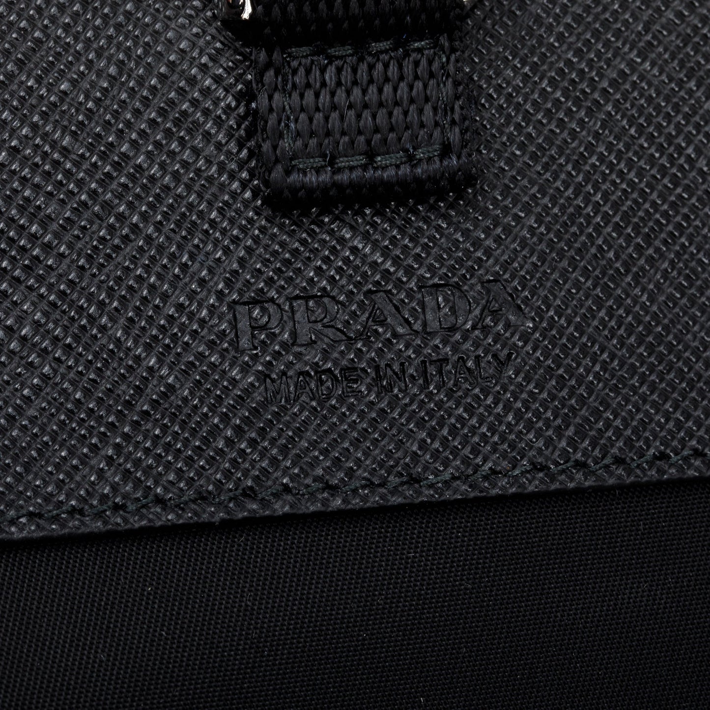 Prada 2024 Black Re-Nylon and Saffiano Leather Smatphone Case Bag