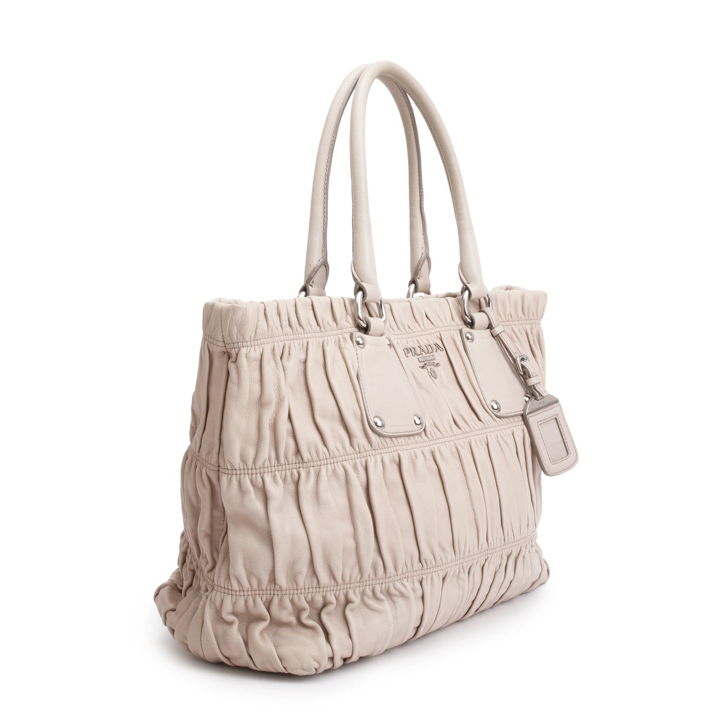 Prada Beige Nappa Gaufre Tote
