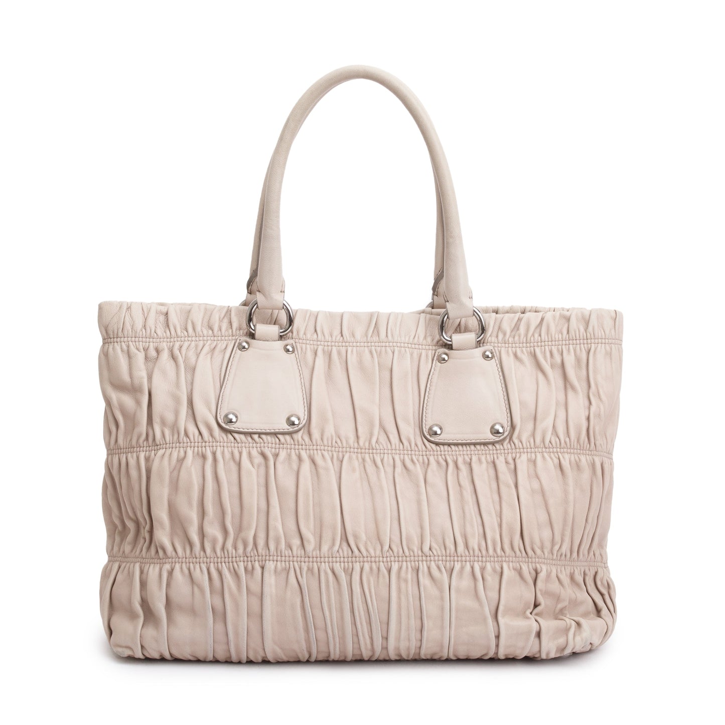Prada Beige Nappa Gaufre Tote