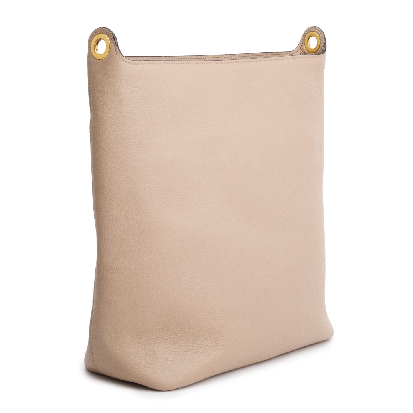 Prada Beige Vitello Daino Hobo Messenger Bag