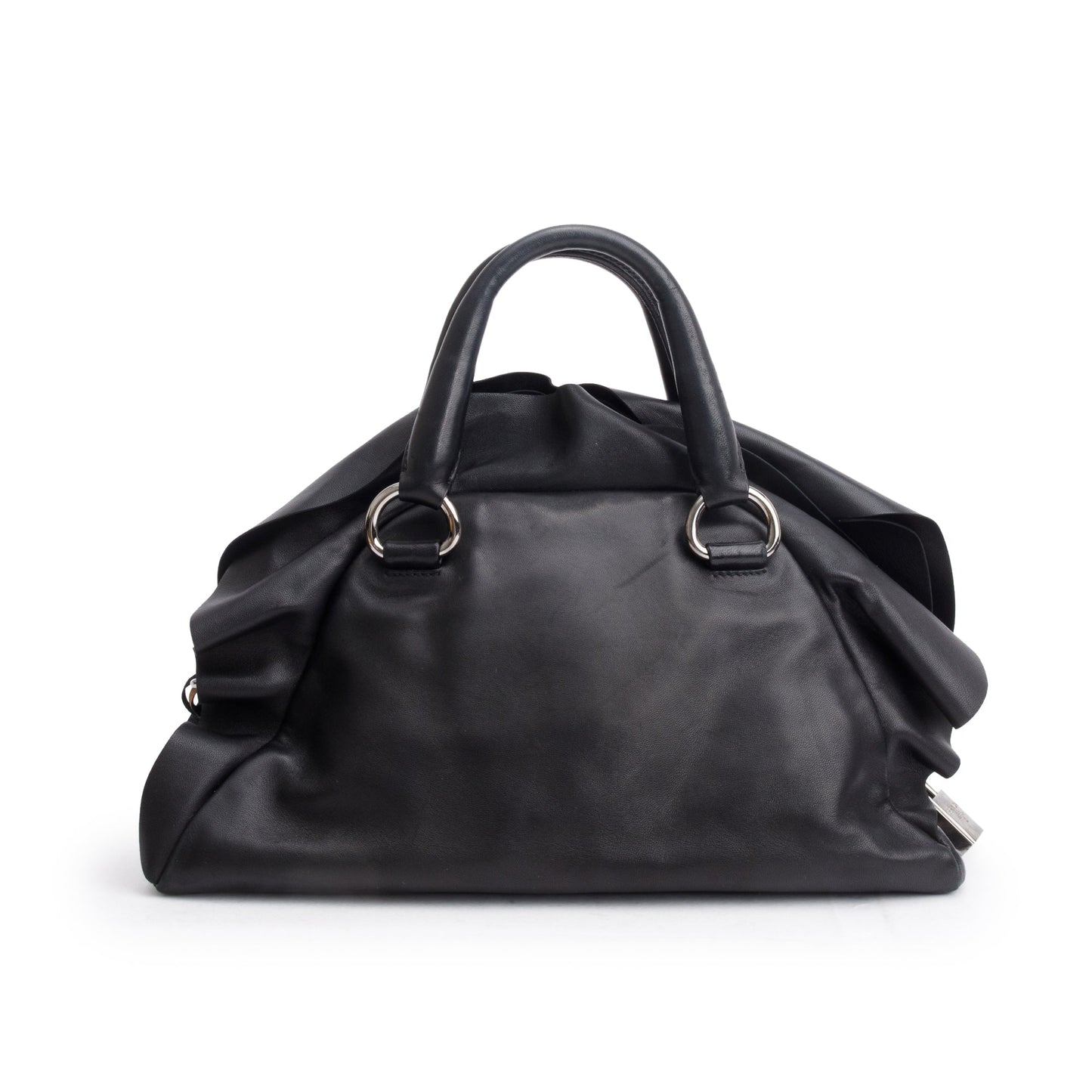 Prada Black Nappa Leather Handle Bag