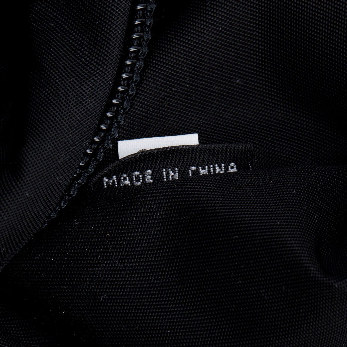 Prada Black Nappa Tessuto Nylon Stripe Montagne Belt Bag