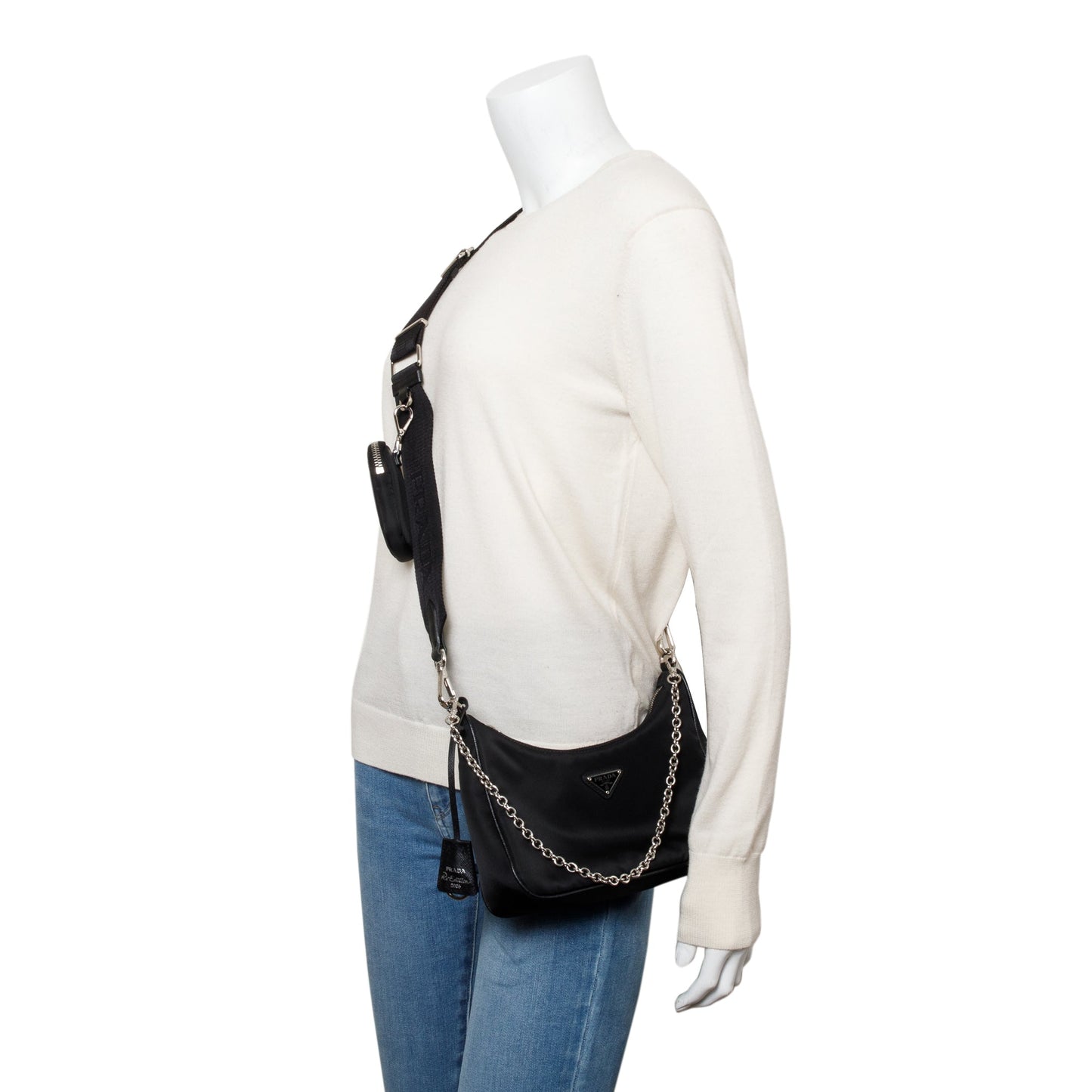 Prada Black Re-Edition 2005 Re-Nylon Shoulder Bag