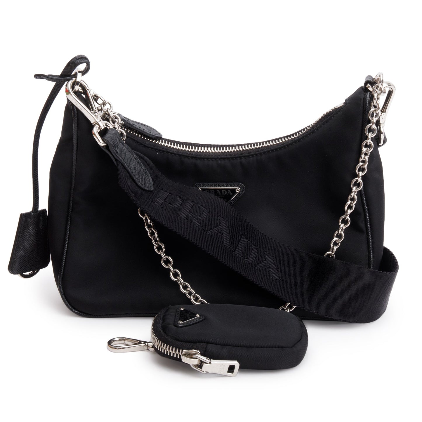 Prada Black Re-Edition 2005 Re-Nylon Shoulder Bag