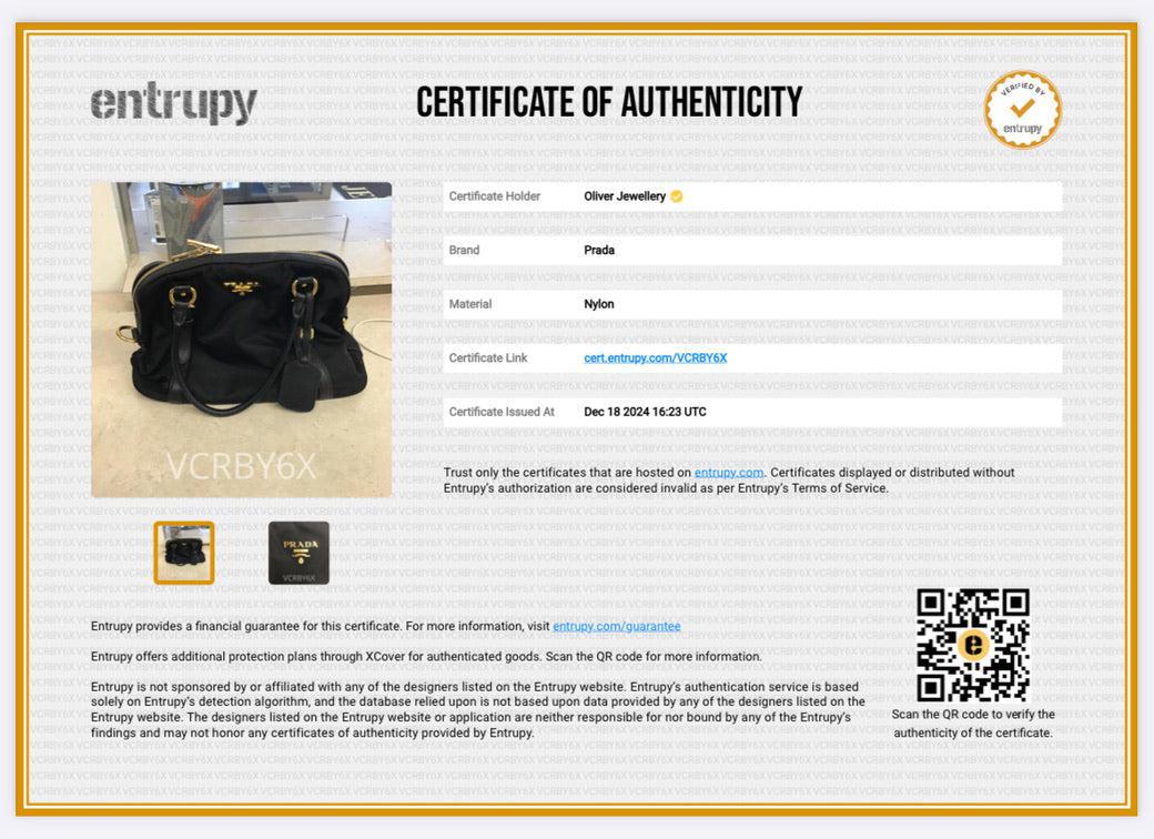 Prada Black Saffiano Leather-Trimmed Tessuto Nylon Shoulder Bag