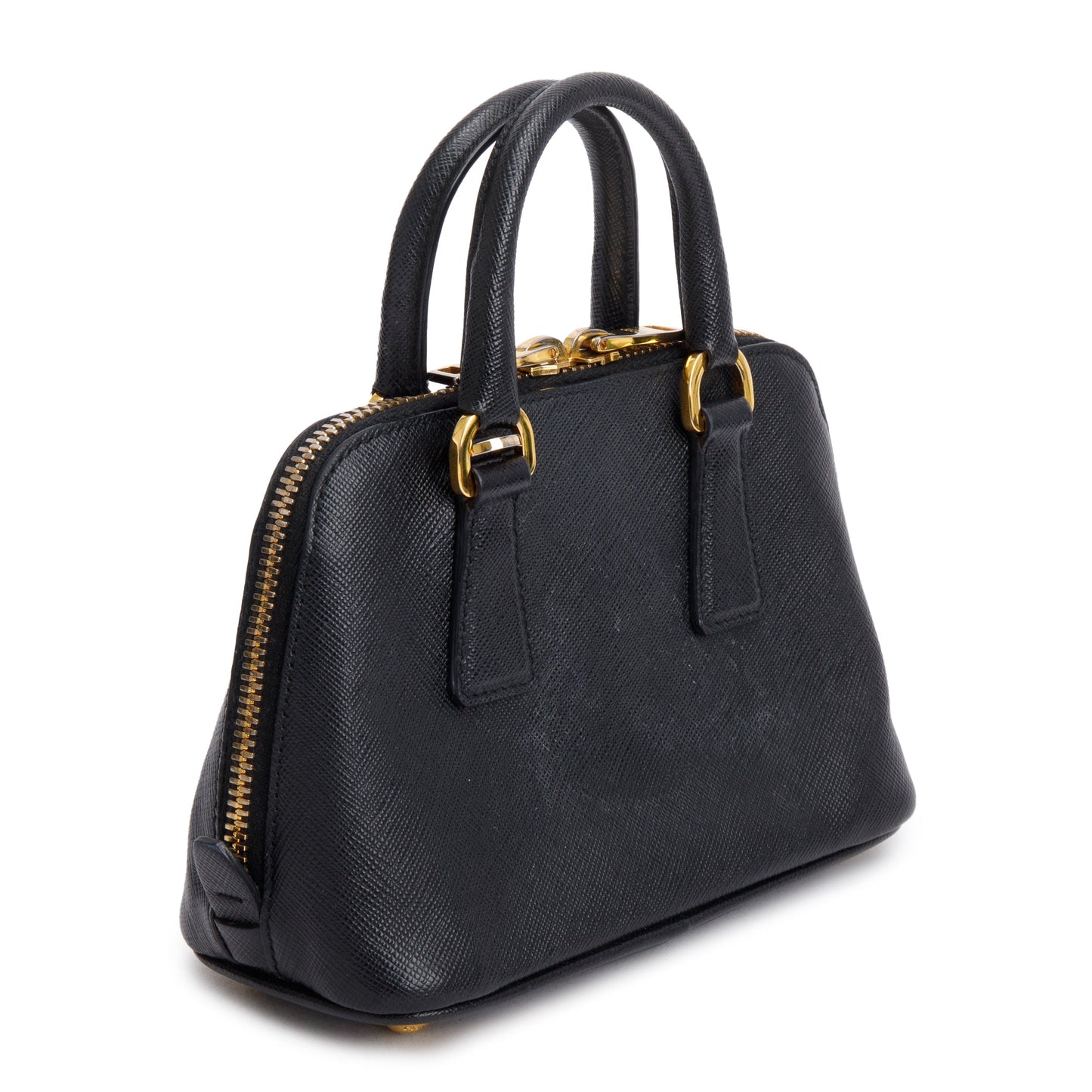 Prada Black Saffiano Lux Mini Promenade Tote