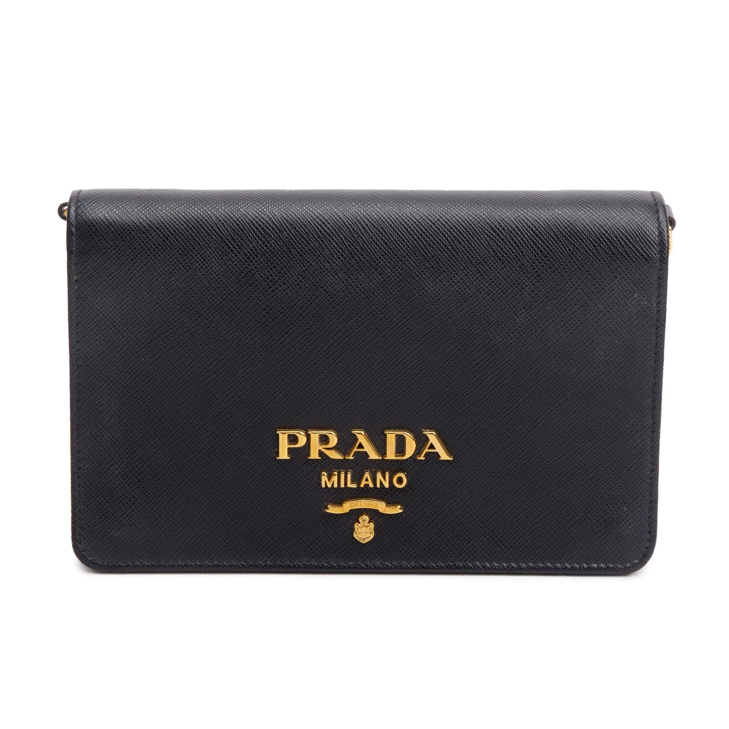 Prada Black Saffiano Lux Mini Shoulder Bag