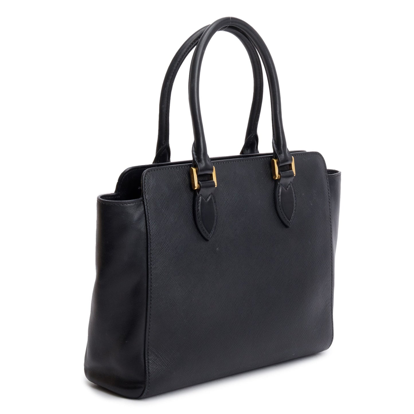 Prada Black Saffiano Soft Calf Leather Tote