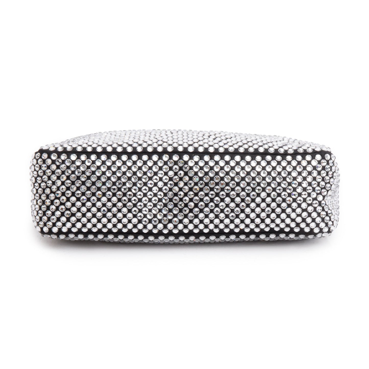 Prada Black Satin Crystal Re-Edition 2000 Mini Bag