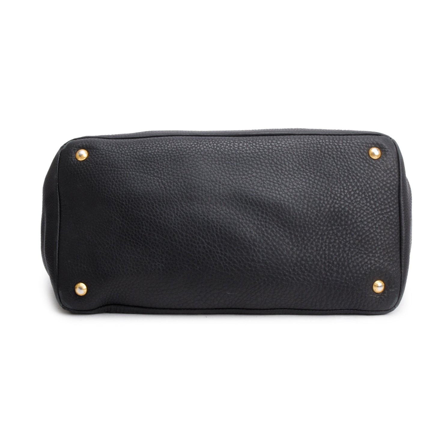 Prada Black Vitello Daino Leather Shoulder Bag