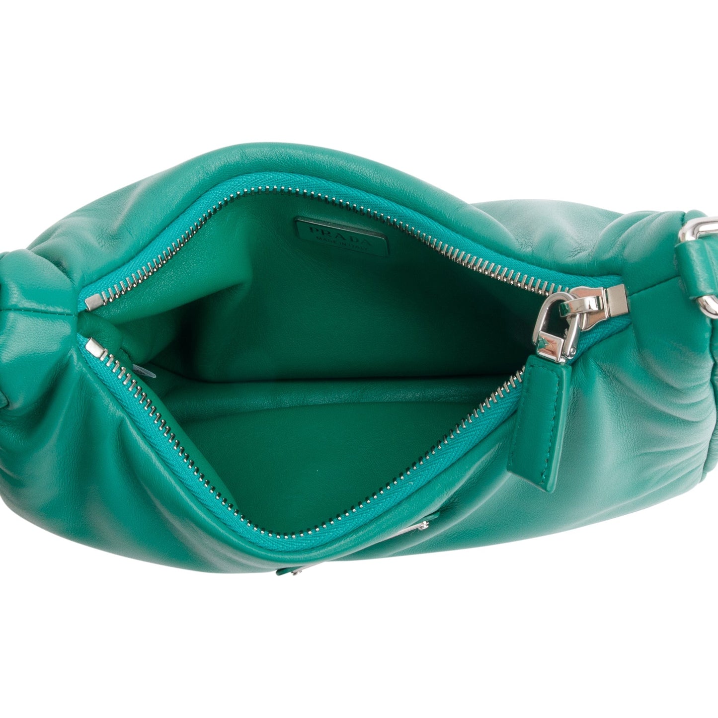 Prada Green Padded Nappa Leather Re-Edition 2005 Shoulder Bag