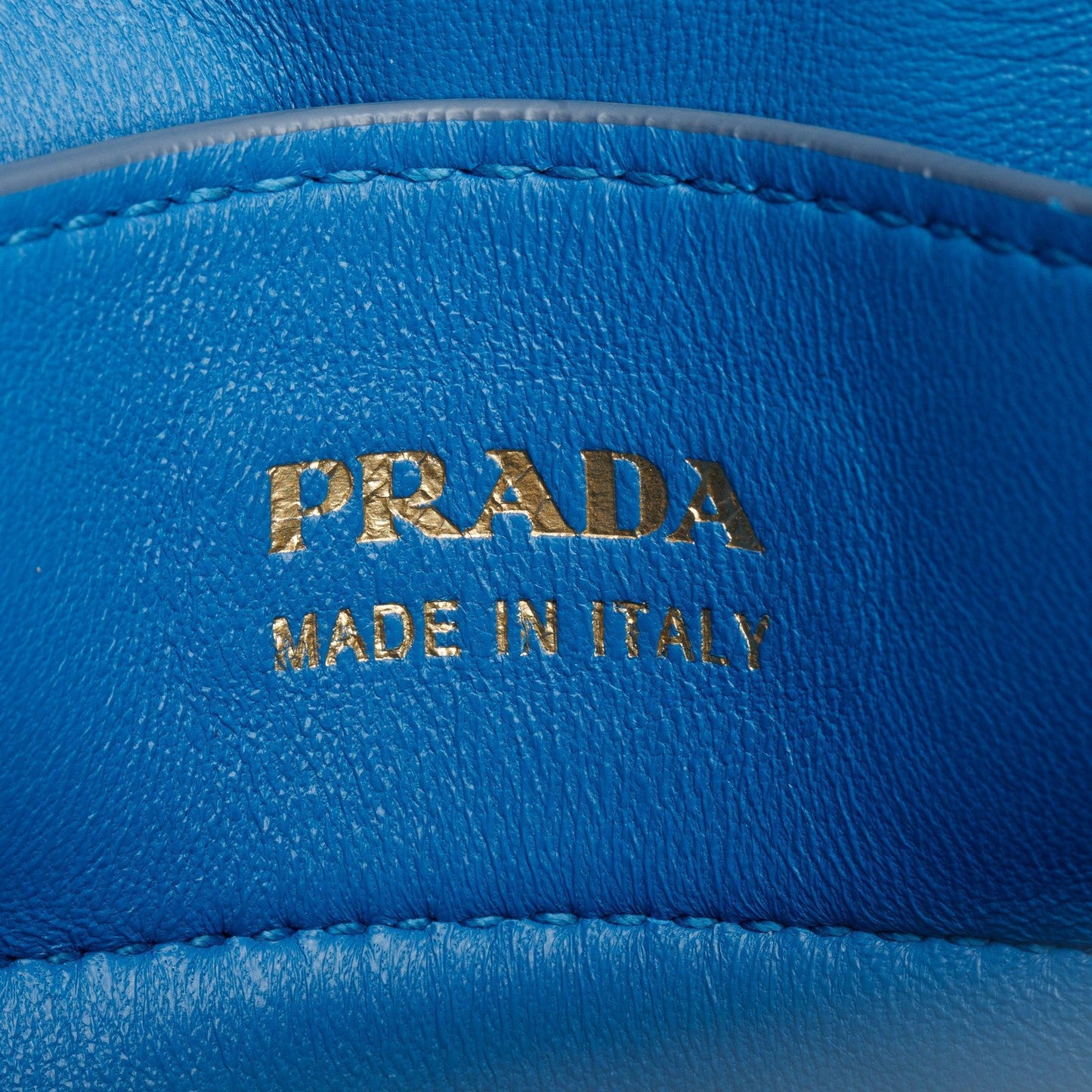 Prada Light Blue Saffiano Lux Medium Cuir Double Tote