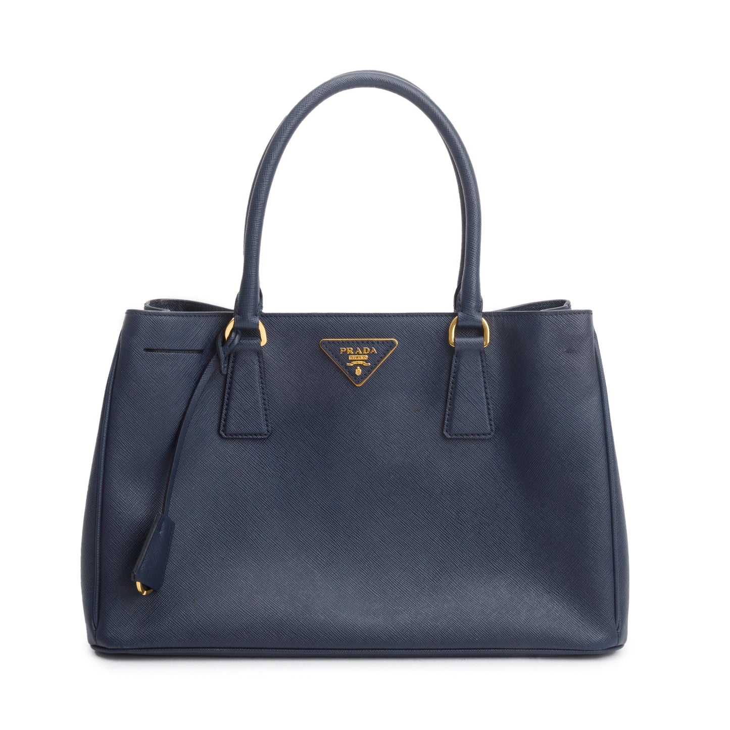 Prada Navy Saffiano Lux Medium Galleria Tote