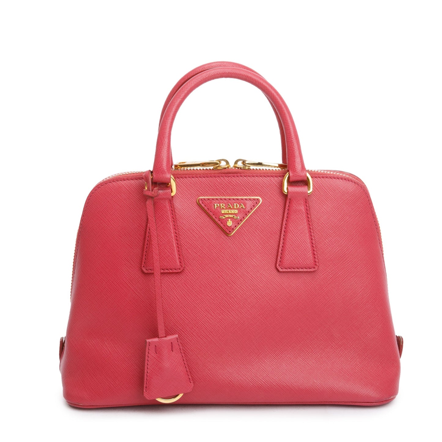 Prada Pink Saffiano Lux Small Promenade Tote