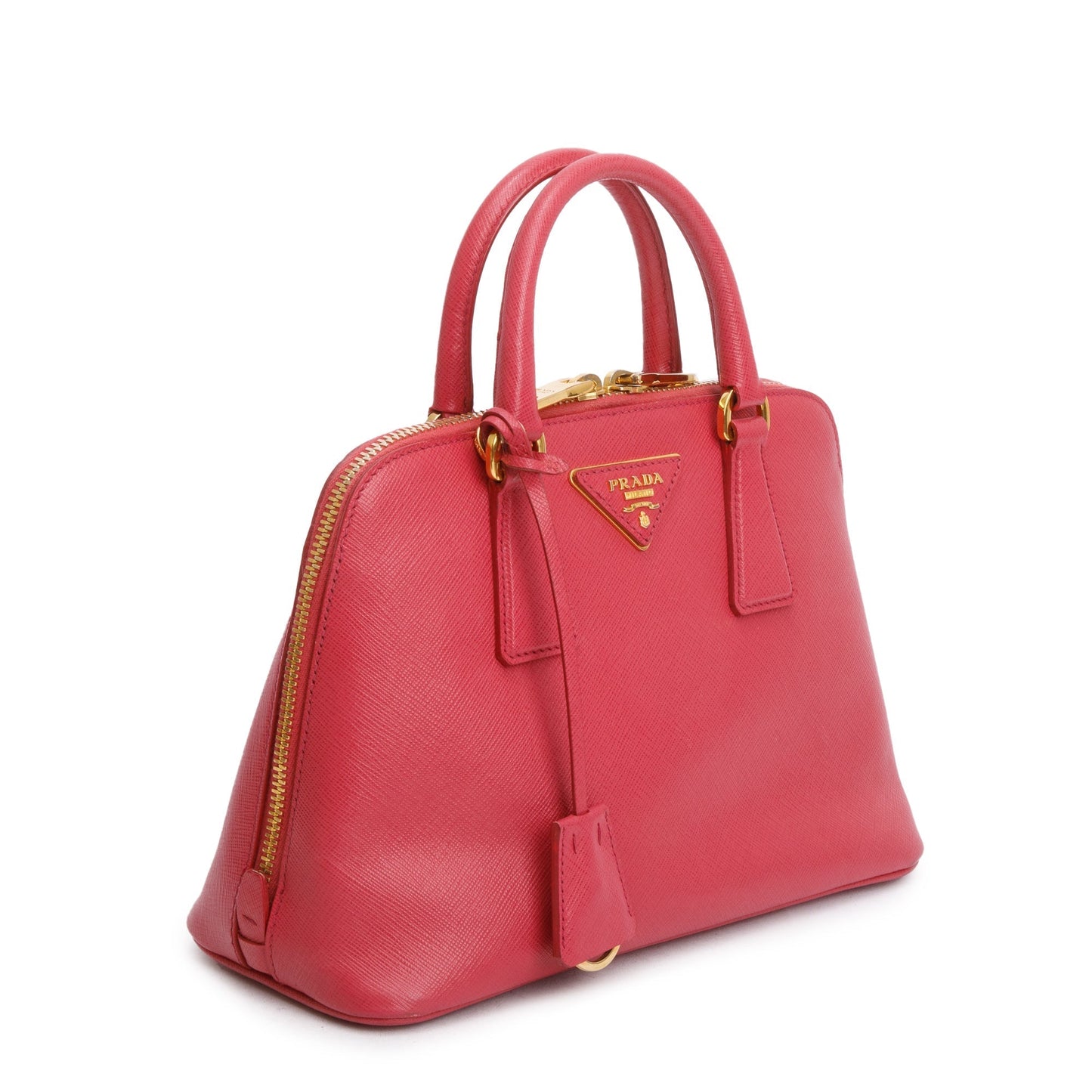 Prada Pink Saffiano Lux Small Promenade Tote