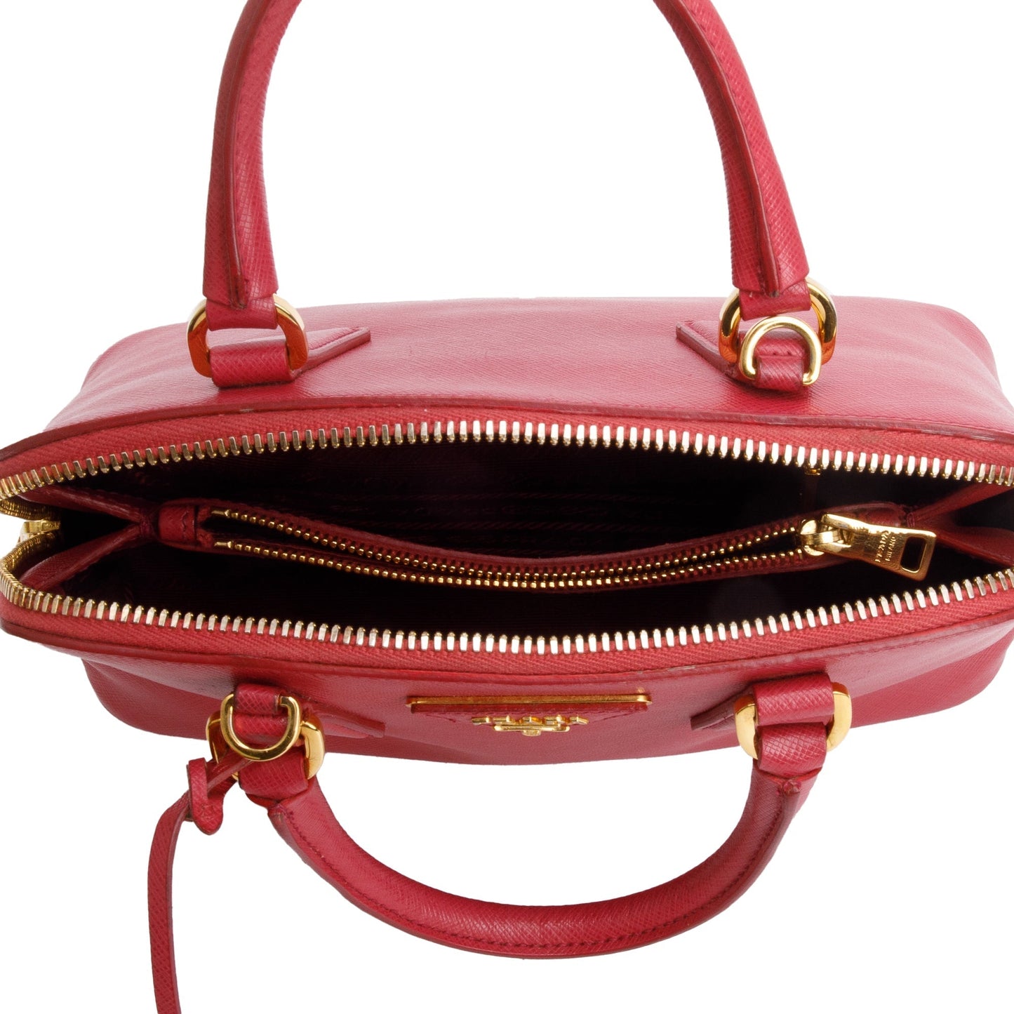 Prada Pink Saffiano Lux Small Promenade Tote