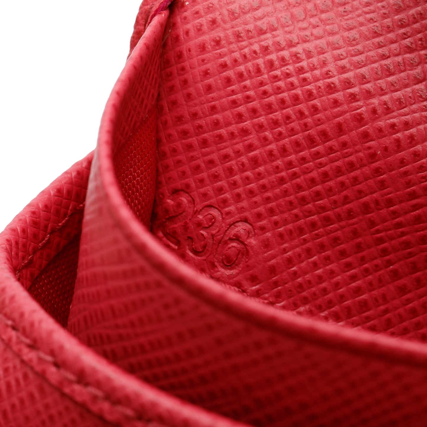 Prada Pink  Saffiano Metal Compact Wallet