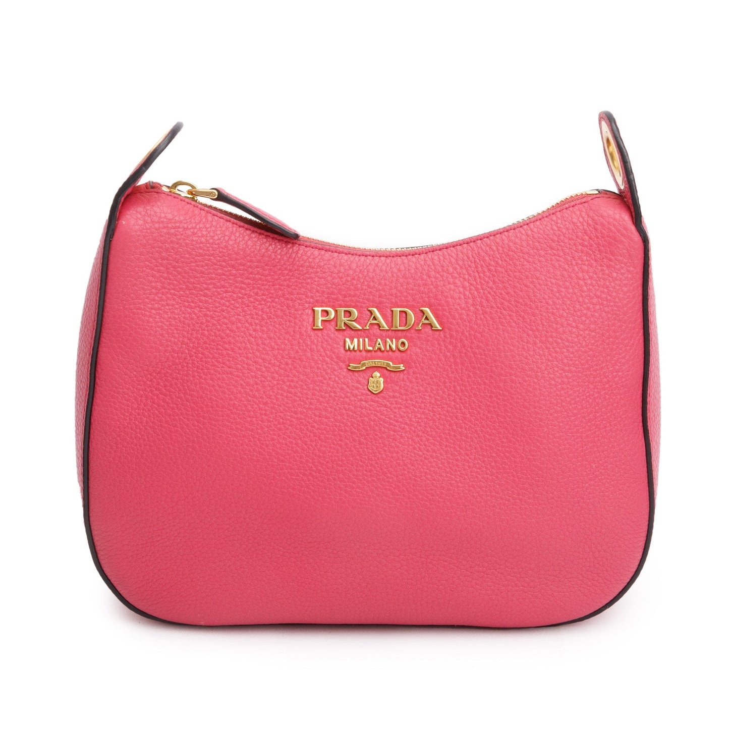 Prada Pink Vitello Phenix Logo Crossbody Bag