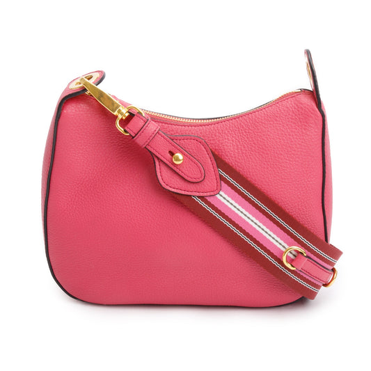 Prada Pink Vitello Phenix Logo Crossbody Bag