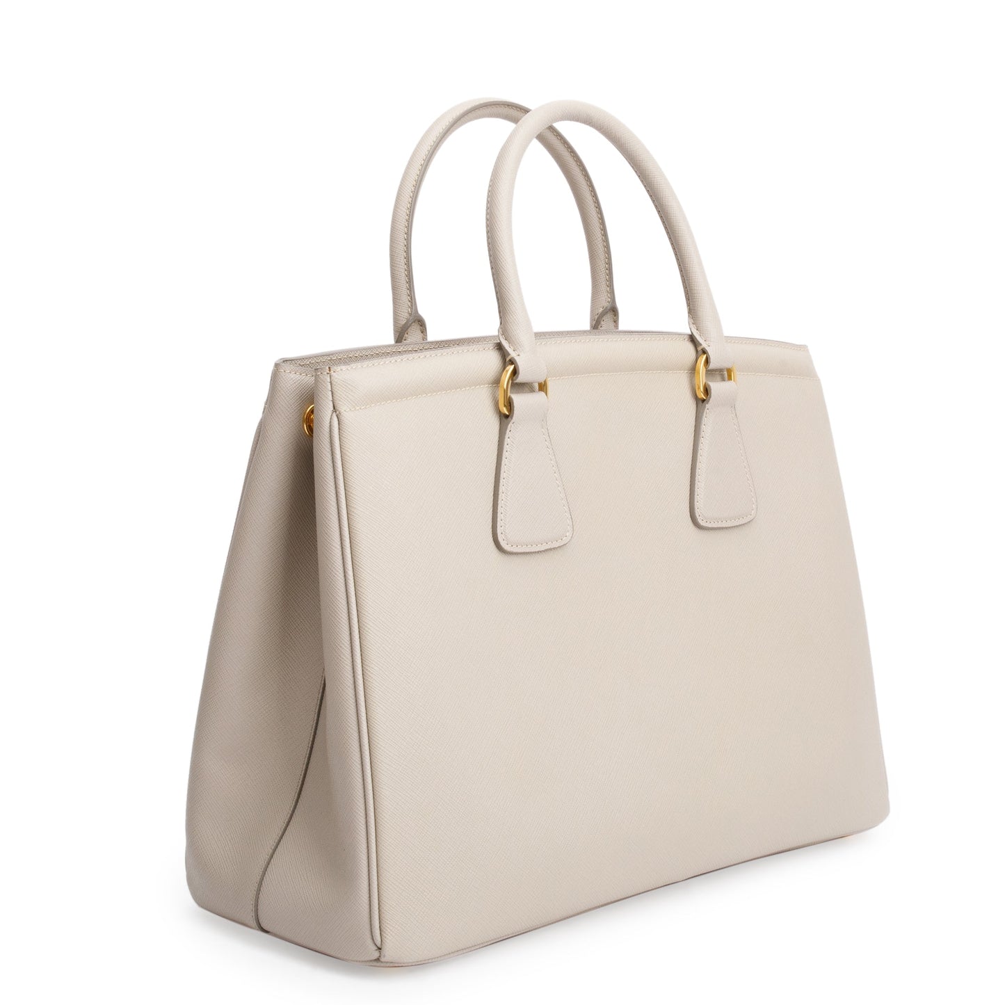 Prada Pomice Saffiano Leather Parabole Tote