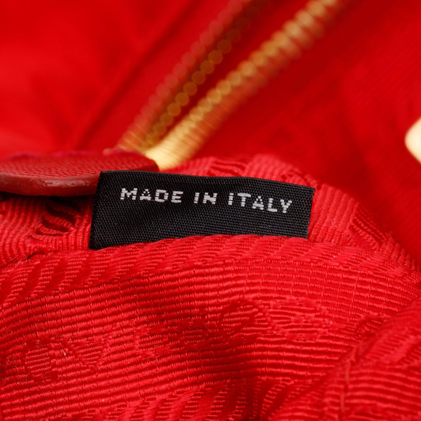 Prada Red Saffiano-Trimmed Tessuto Nylon Double Buckle Crossbody Bag