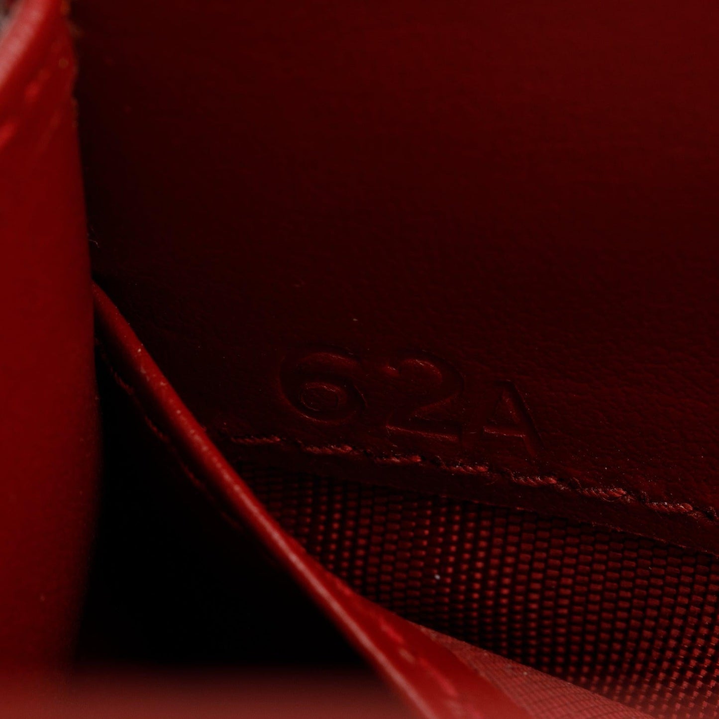 Prada Red Vitello Move Leather Compact Tri-Fold Wallet