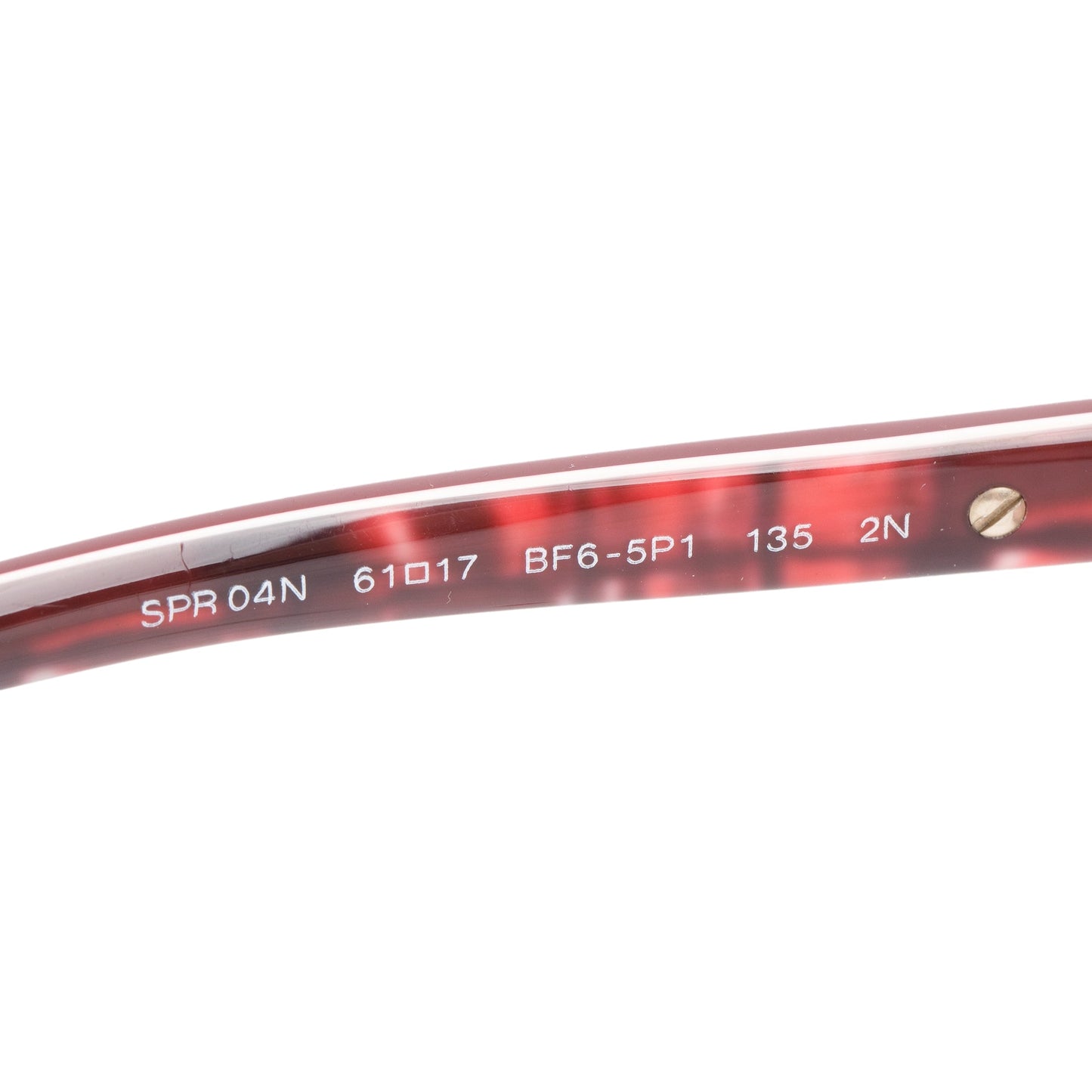 Prada SPR 04N Burgundy Acetate Square Sunglasses