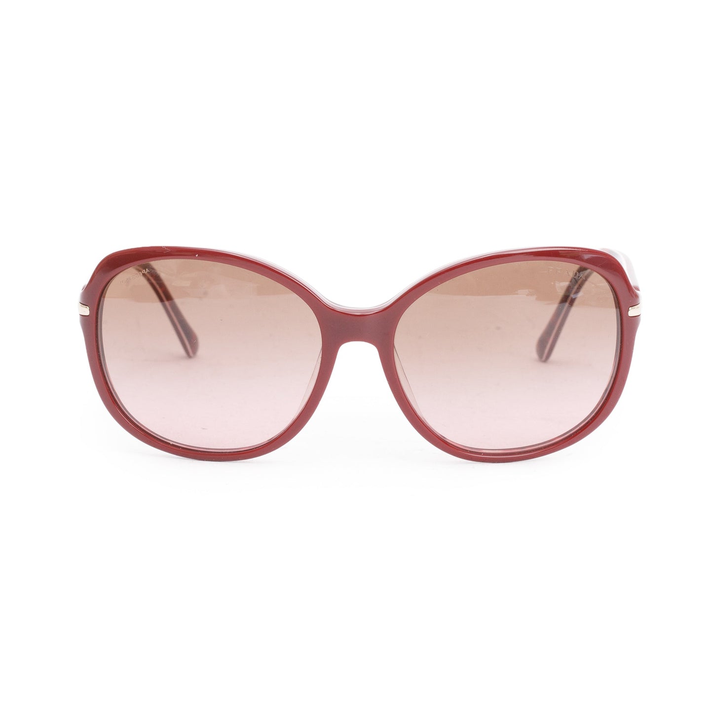 Prada SPR 04N Burgundy Acetate Square Sunglasses