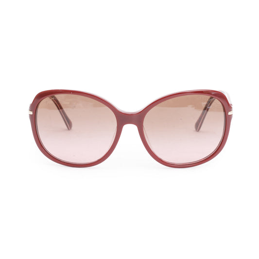 Prada SPR 04N Burgundy Acetate Square Sunglasses