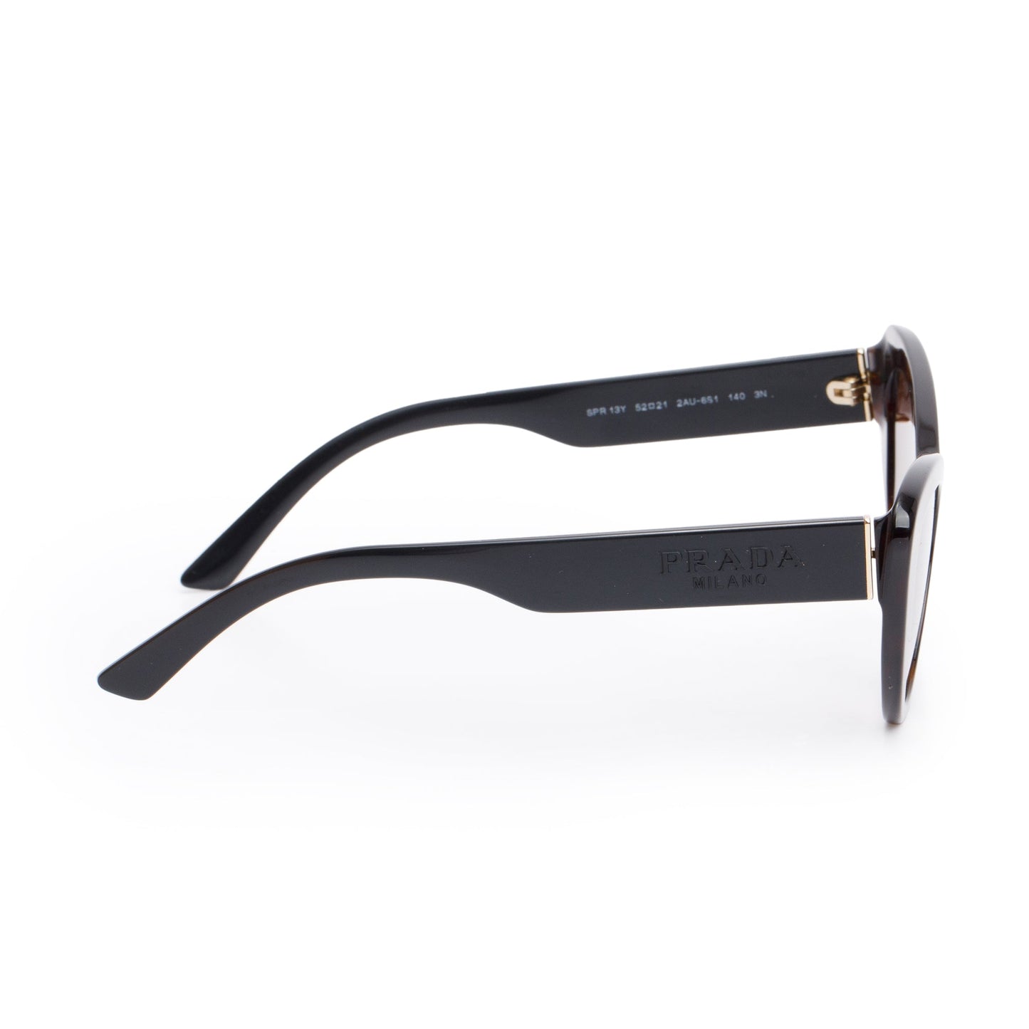 Prada SPR 13Y Havana Acetate Cat-Eye Sunglasses