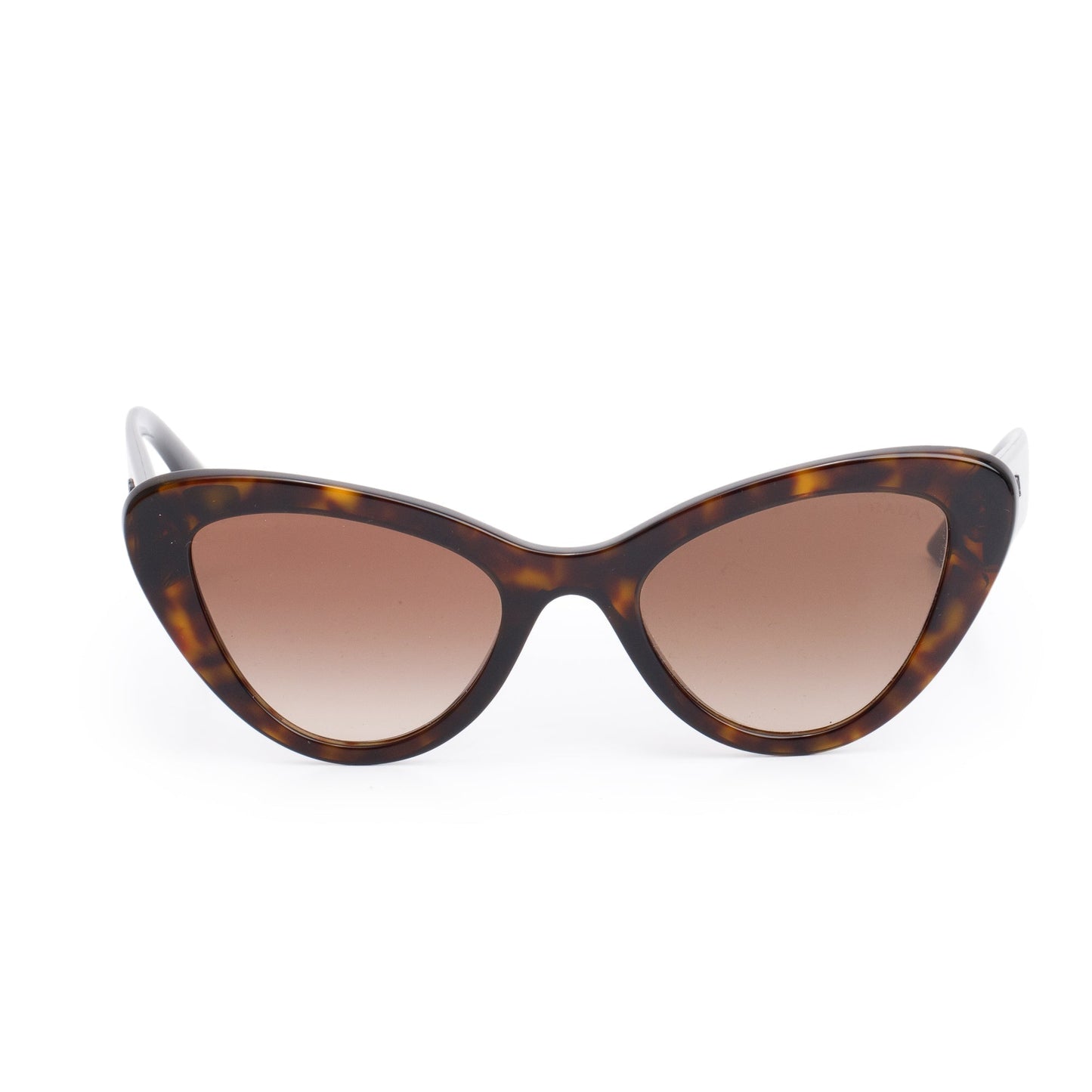 Prada SPR 13Y Havana Acetate Cat-Eye Sunglasses