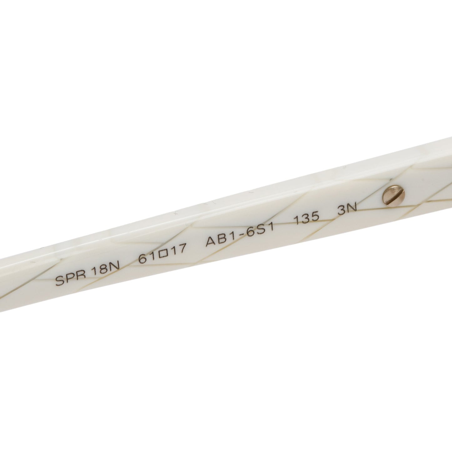 Prada SPR 18N White Acetate Square Sunglasses