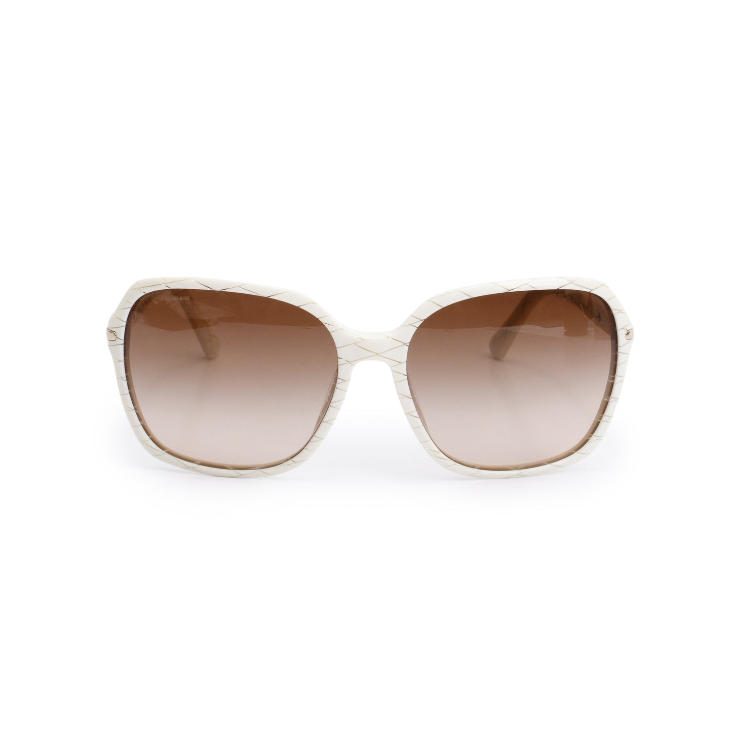 Prada SPR 18N White Acetate Square Sunglasses