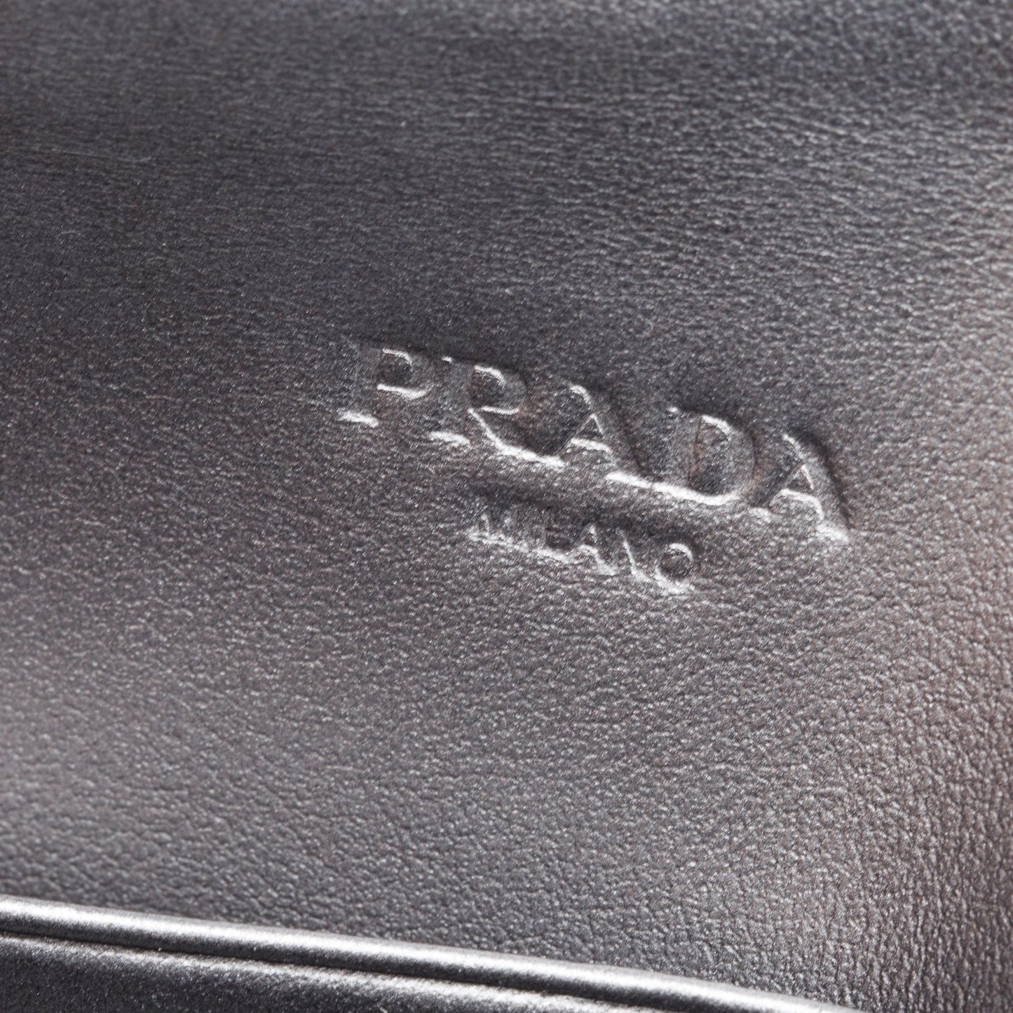 Prada Silver Metallic Vitello Move Leather Envelope Wallet