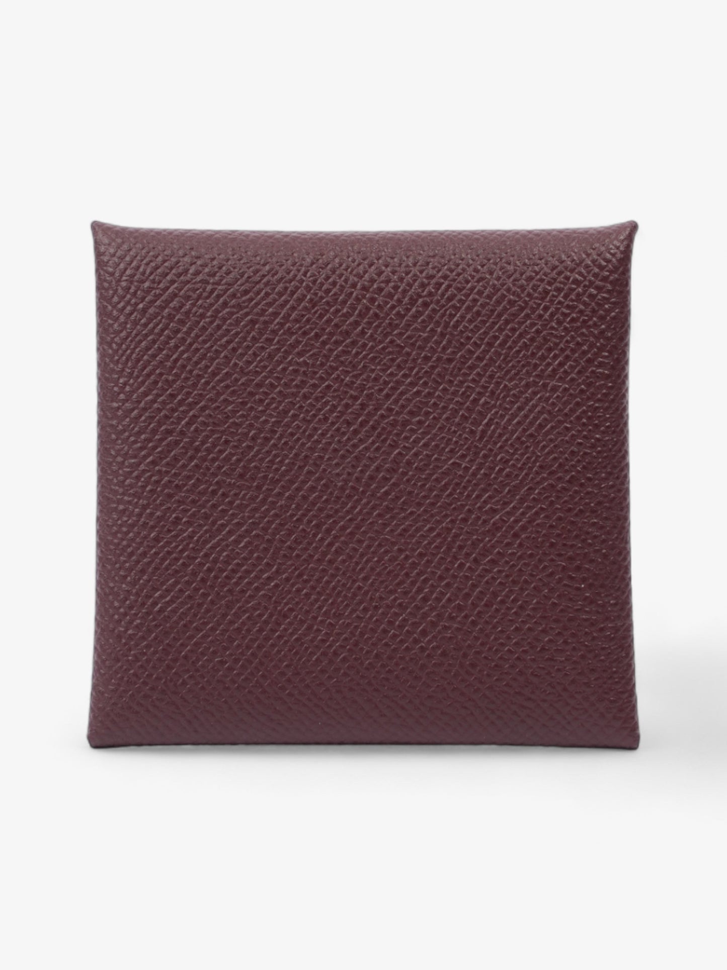 Hermes Bastia Change Purse Burgundy Calfskin Leather