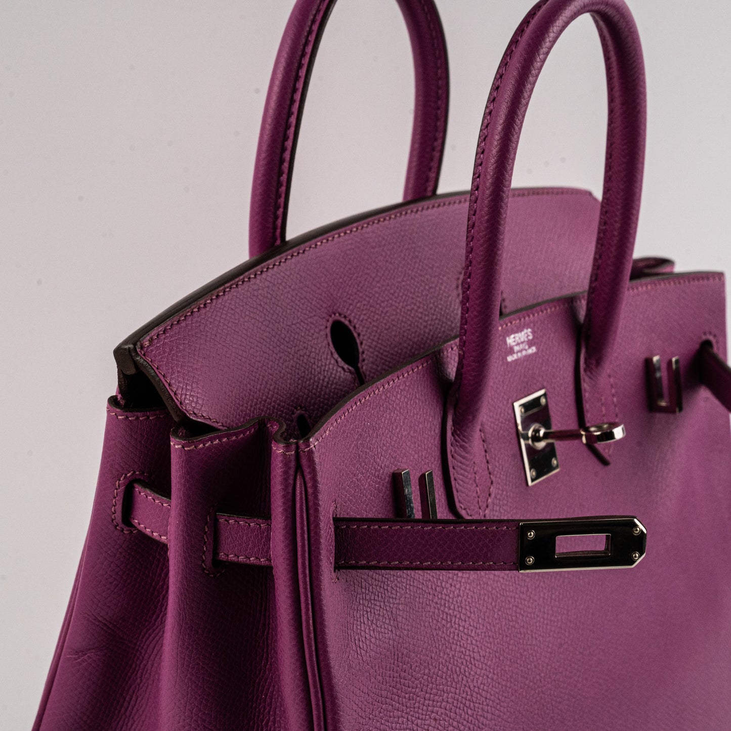ITEM 34 - Hermes Birkin 25 Epsom Cyclamen Bag - Stamp I Square