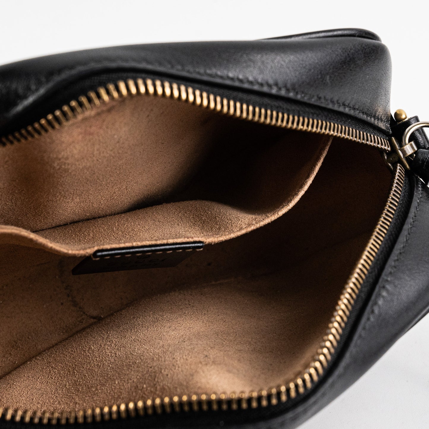 ITEM 12 - Gucci Mini Marmont Black Leather Camera Crossbody Bag