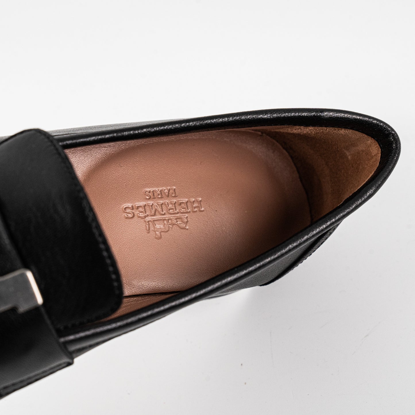 Hermes Women Paris Size 36 Black Loafer